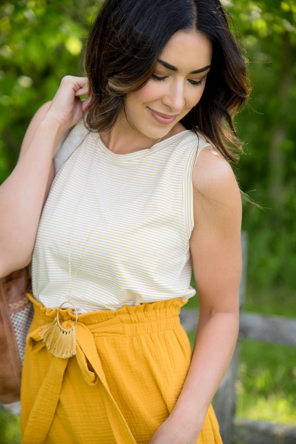 Basic Micro Striped Tank 4 Basic Micro Striped Tank - Image 4