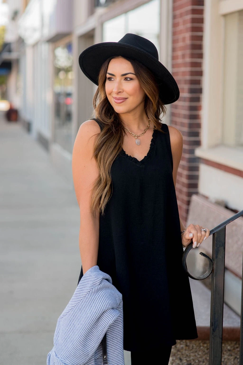 Ruffle V-Neck Tunic Tank 10 Ruffle V-Neck Tunic Tank - Image 10