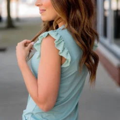 Swiss Dot Flutter Trim Tank -Women's Clothing Store BB 0955 540d1b7c ee36 46a3 b863 510d288197cb 352778