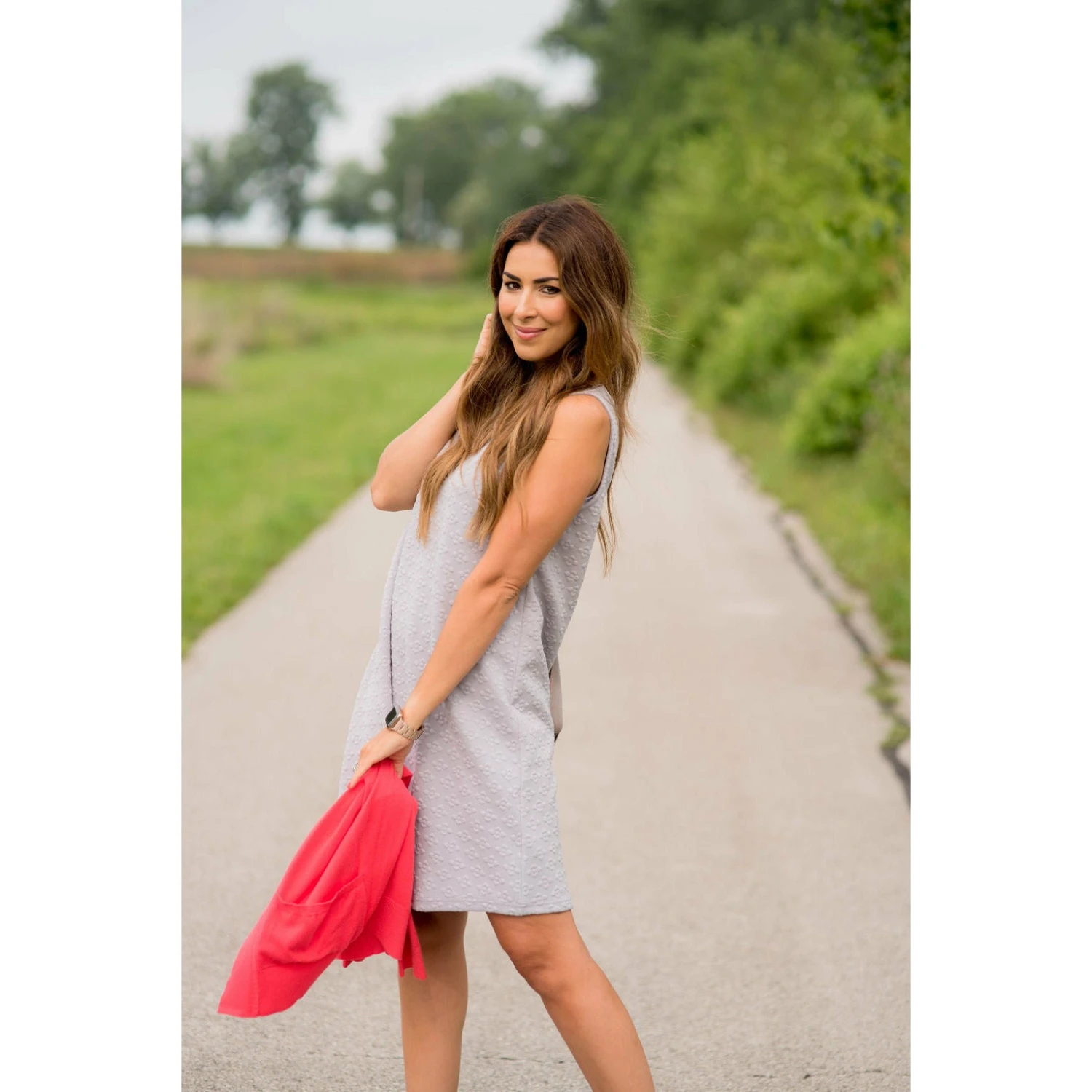 Sleeveless Textured Swing Dress 3 Sleeveless Textured Swing Dress - Image 3