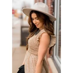 Smocked Diamond Pattern Midi Dress -Women's Clothing Store BB 1066 e8df5cef 3894 4834 b052 122f1bc3de77