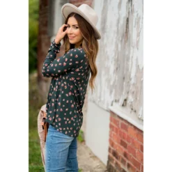 Mini Poppy Long Sleeve Tee -Women's Clothing Store BB 1087 6c1512c0 5321 44cf a9be 993f4df119c0