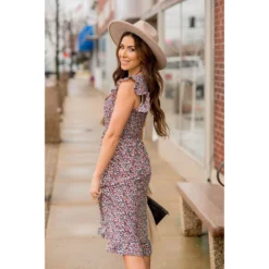 Blooming Floral Midi Dress -Women's Clothing Store BB 1135 f0274e98 79ee 48c6 9b9f 8bab59e0c329