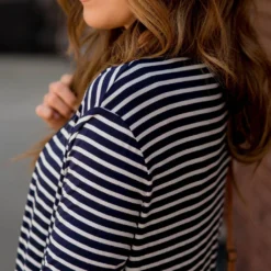 Thin Striped Solid Accent Tunic Cardigan -Women's Clothing Store BB 1149 4af47523 d6ce 4bbd 8970 068a03827abc 179896