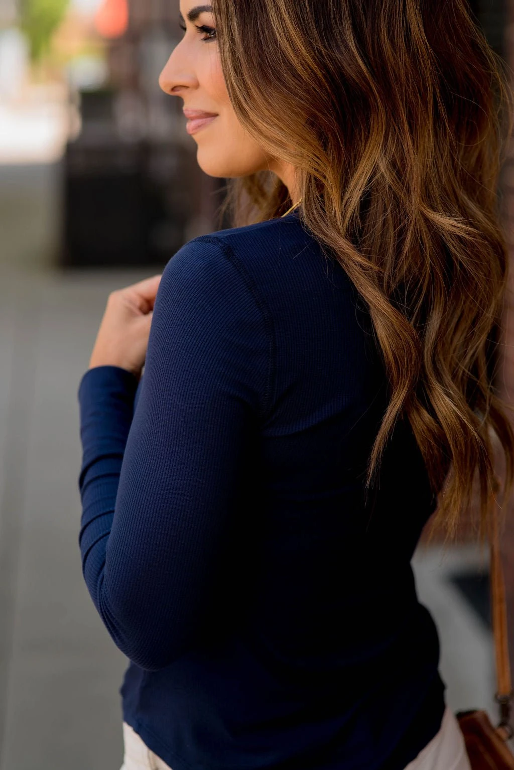 Lightly Ribbed Long Sleeve Tee 18 Lightly Ribbed Long Sleeve Tee - Image 18