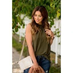 Dressy Ruffle Cinch Tank Blouse -Women's Clothing Store BB 1215 a28f78b9 b0f2 468b 9064 c79bc4779e4a