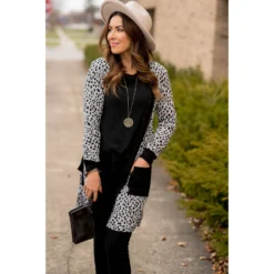 Solid Accent Dottie Tunic Cardigan -Women's Clothing Store BB 1216 686b69b2 b0fa 403d abb6 89257e8fe34a