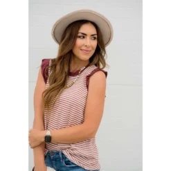 Cute & Sassy Striped Ruffle Tank 29 Cute & Sassy Striped Ruffle Tank -Women's Clothing Store BB 1221 3d101f3d 9942 4e25 a315 ec641430baf2