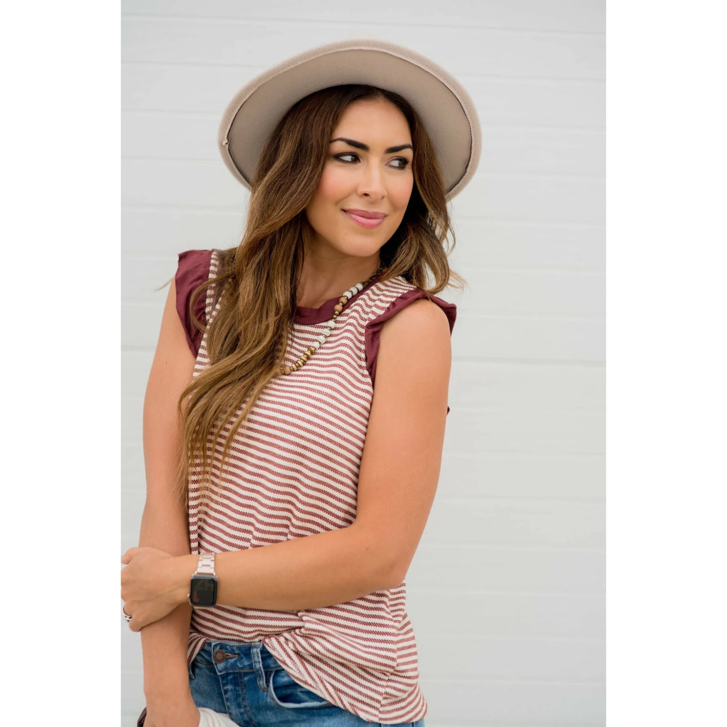 Cute & Sassy Striped Ruffle Tank 10 Cute & Sassy Striped Ruffle Tank - Image 10