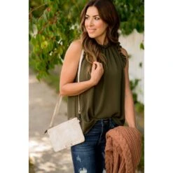 Dressy Ruffle Cinch Tank Blouse -Women's Clothing Store BB 1227 da008663 963a 4cf4 b29b c630f94b7a31