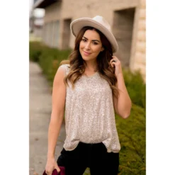 Sequin Tank -Women's Clothing Store BB 1242 50633e49 80e9 43ff 9b4f 55d99b99f76d