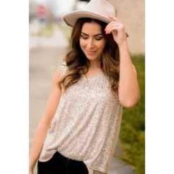Sequin Tank -Women's Clothing Store BB 1244 8caec3cb a4df 4171 8c6f bc4b78e0977a
