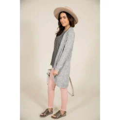 Raw Stitched Cardigan -Women's Clothing Store BB 1252 34a6cde7 ba13 448f 9243 2cdf06adff35