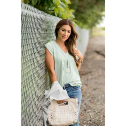 Swiss Dot V-Neck Blouse -Women's Clothing Store BB 1261 886b73b9 ca83 4ca3 884b 586e78296b40