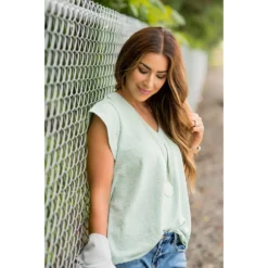 Swiss Dot V-Neck Blouse -Women's Clothing Store BB 1265 0ef03a64 7aee 4ae4 b612 48c0a3e03e54