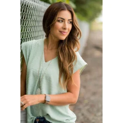 Swiss Dot V-Neck Blouse -Women's Clothing Store BB 1267 2373f7ed 3a6f 4d7d be34 76d52baea7c0