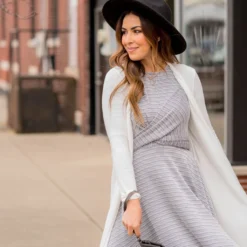 Mixed Lines Tie Back Dress -Women's Clothing Store BB 1268 94fe6b73 c063 4375 b5cd 354b6ed3cd79 107712