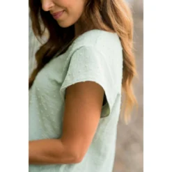 Swiss Dot V-Neck Blouse -Women's Clothing Store BB 1271 ad6914e7 22a1 4512 af32 bf9ac826199b