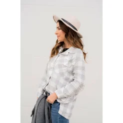 Grey Plaid Flannel -Women's Clothing Store BB 1285 381ce32d 9832 4a7a a67d e096131a3b7e