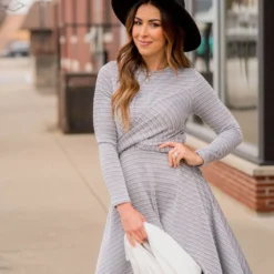 Mixed Lines Tie Back Dress -Women's Clothing Store BB 1290 31020dda cb84 43d4 b039 61a76e953e94 640579