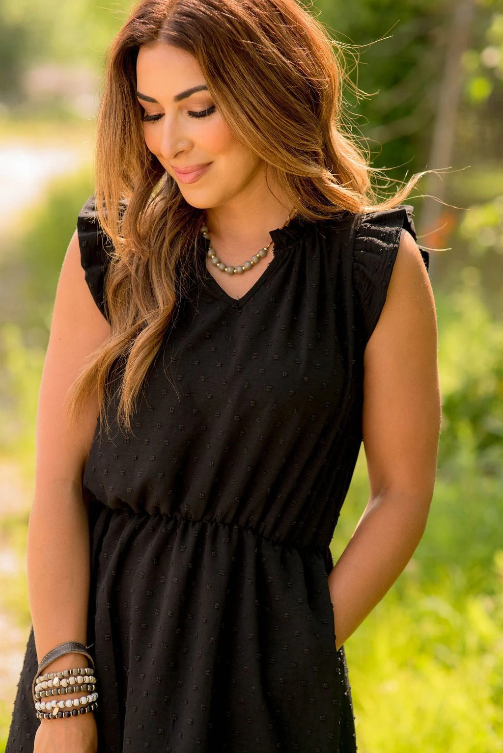 Swiss Dots Ruffle Trim Dress 12 Swiss Dots Ruffle Trim Dress - Image 12