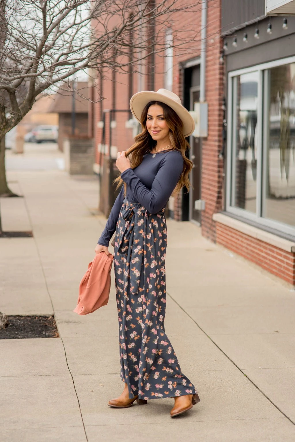 Blossoms Bottom Long Sleeve Maxi 2 Blossoms Bottom Long Sleeve Maxi - Image 2