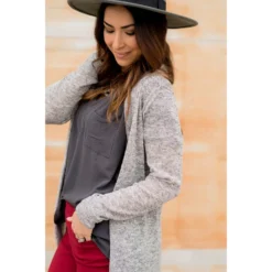 Raw Stitched Cardigan -Women's Clothing Store BB 1341