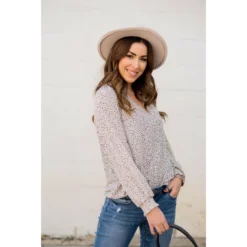 Mini Dot Drawstring Blouse -Women's Clothing Store BB 1360 9151800c 4f71 4138 bdc8 e0500cc0b436