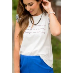 Good Things Are Coming Graphic Tank -Women's Clothing Store BB 1367