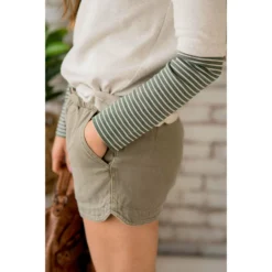 Hint Of Stripe Sweatshirt -Women's Clothing Store BB 1377