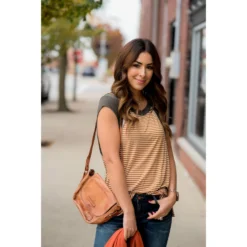 Striped Solid Sleeve Tee -Women's Clothing Store BB 1378 d2aefd57 dac1 4809 a926 9094cd5816d9