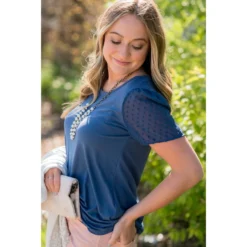 Polka Sleeve Tee 36 Polka Sleeve Tee -Women's Clothing Store BB 1382 0a443f40 f8a3 49ae 9e13 0fbe603deb2c