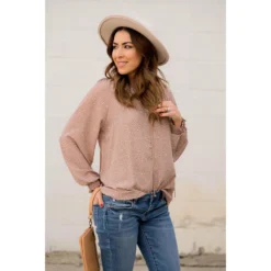 Mini Dot Drawstring Blouse -Women's Clothing Store BB 1385 164706f4 9f38 405a b370 211b864fa33e