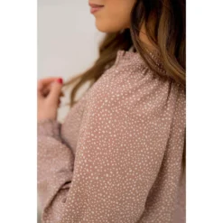 Mini Dot Drawstring Blouse -Women's Clothing Store BB 1393 7a844bb4 fc01 40b8 bcf1 3c696a8b5f2b