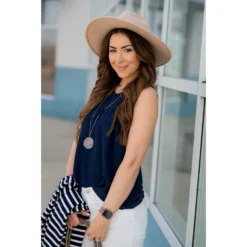 Slit Blouse Tank -Women's Clothing Store BB 1425 138e797c d3de 47c9 ad96 ef0fe96cb8ec