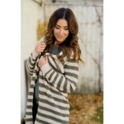 Every Day Loose Knit Striped Cardigan -Women's Clothing Store BB 1426 6f0eecb8 b9a8 4aed ae31 1a547a98f999