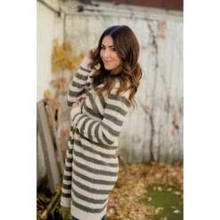 Every Day Loose Knit Striped Cardigan -Women's Clothing Store BB 1429 9280b198 2542 468f 950c 355d4cdb6dc0