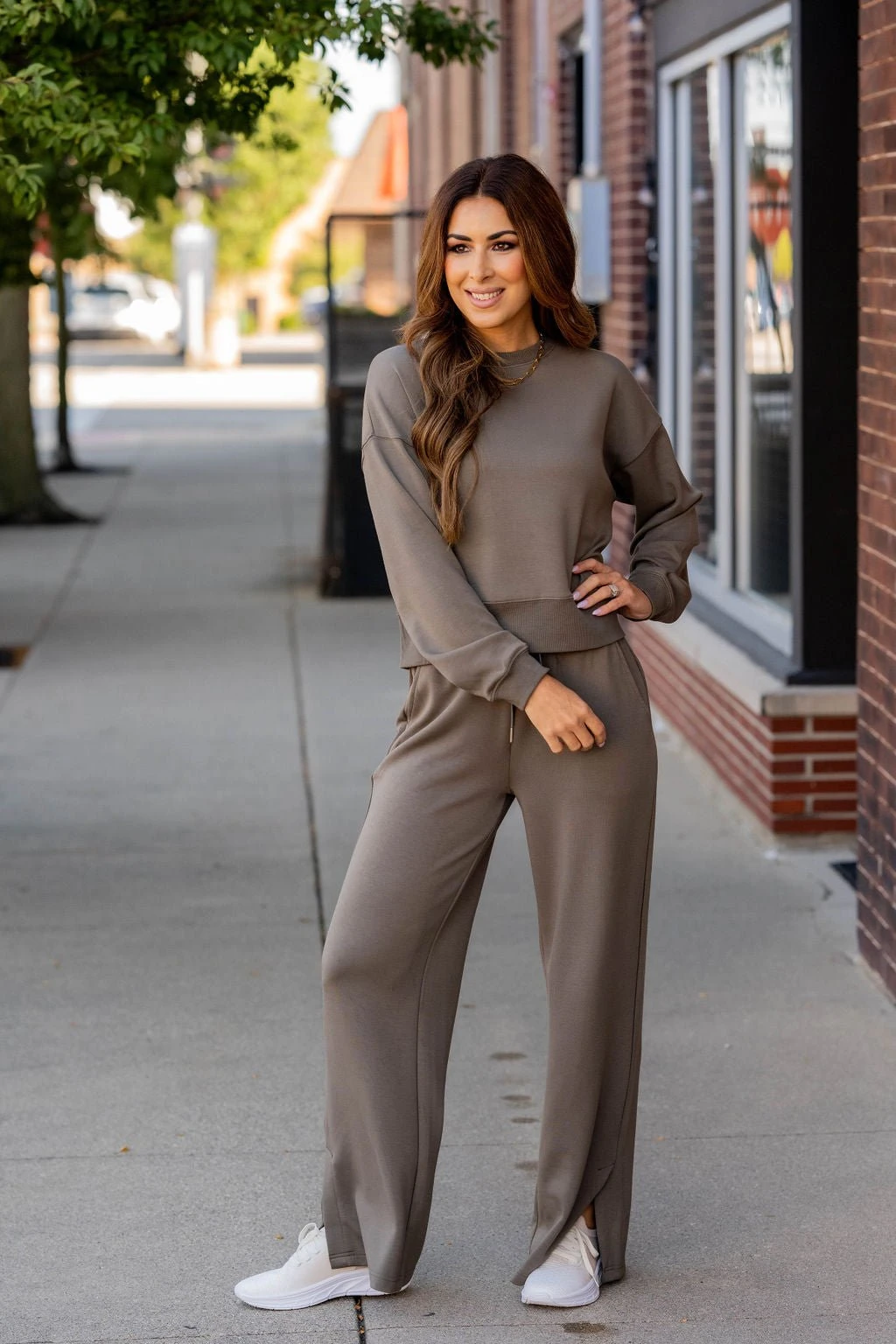 Side Slit Flare Drawstring Pants 3 Side Slit Flare Drawstring Pants - Image 3