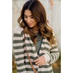 Every Day Loose Knit Striped Cardigan -Women's Clothing Store BB 1432 874e935c 5d4c 409c a84c 3c6d1d6084f2