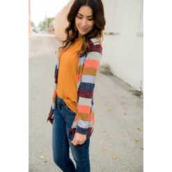 Lightweight Color Blocked Cardigan -Women's Clothing Store BB 1433 32615c13 2bc4 4a4b b7e6 1ff5397269ae