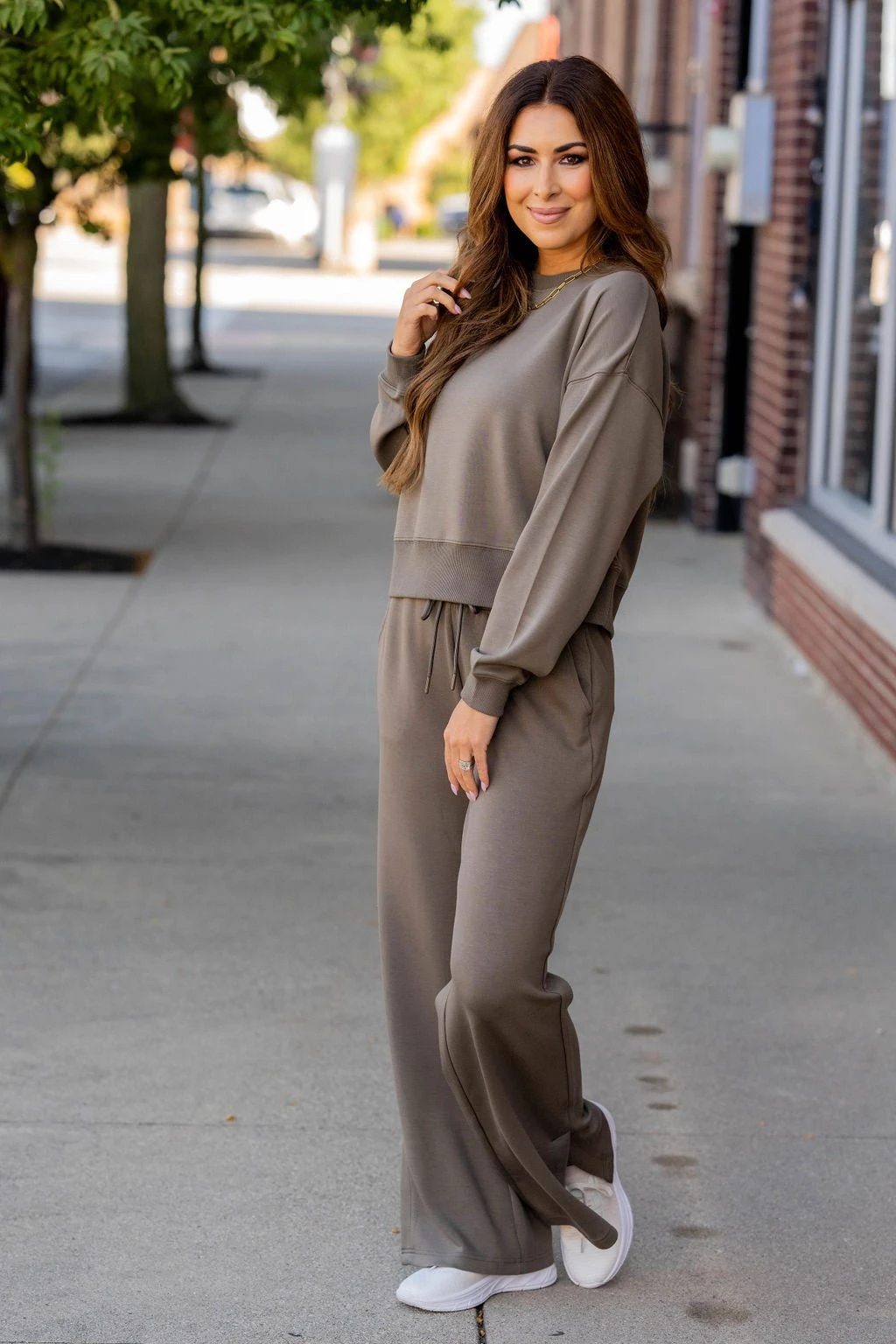 Side Slit Flare Drawstring Pants 4 Side Slit Flare Drawstring Pants - Image 4