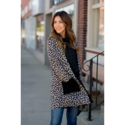 Mini Leopard Solid Trim Tunic Cardigan 17 Mini Leopard Solid Trim Tunic Cardigan -Women's Clothing Store BB 1442 c89a2c0d 7179 49f9 b298 c6cc1300c38b