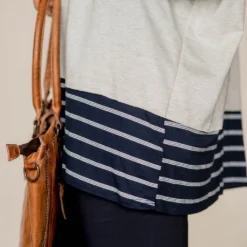 Trimmed Cowl Neck Sweatshirt -Women's Clothing Store BB 1466 242ee5ca da62 4ea3 909b dadc1df9b55f 955094