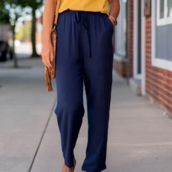 Relaxed Fit Tie Pants
