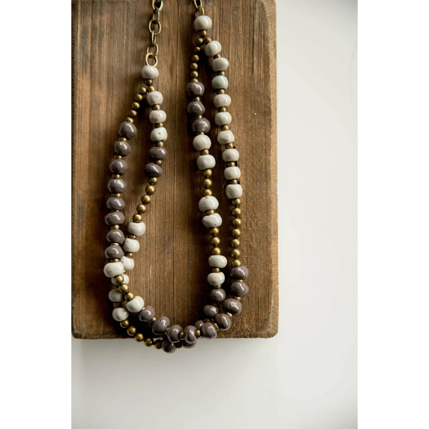 Bel Koz Double Clay Necklace 1 Bel Koz Double Clay Necklace