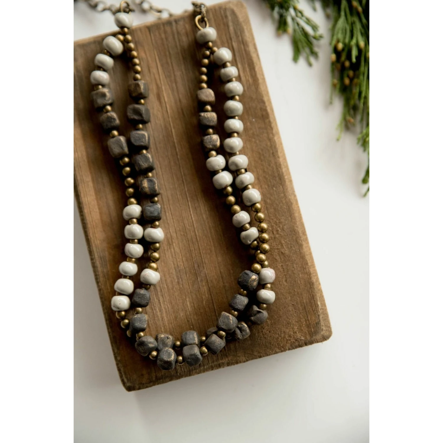 Bel Koz Double Clay Necklace 7 Bel Koz Double Clay Necklace - Image 7