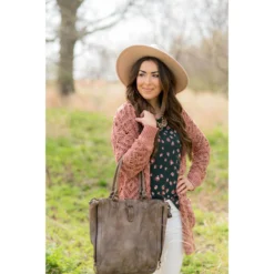 Diamond Knit Tunic Cardigan -Women's Clothing Store BB 1489 1