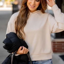 Cropped Hooded Sweatshirt 14 Cropped Hooded Sweatshirt -Women's Clothing Store BB 1493 57ff889b 5a69 4452 a602 8c5d0826f850 710542