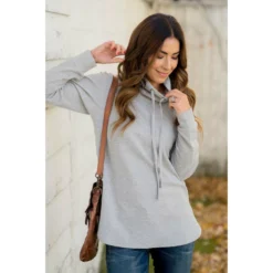 Micro Quilted Cowl Neck -Women's Clothing Store BB 1517