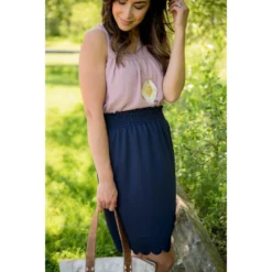 Scalloped Bottom Skirt -Women's Clothing Store BB 1530 045f9ebb 2932 4fb9 a6a8 ee01ff6f0c25
